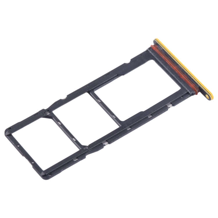 For Tecno Pop 7 BF6 SIM Card Tray + SIM Card Tray + Micro SD Card Tray (Orange)