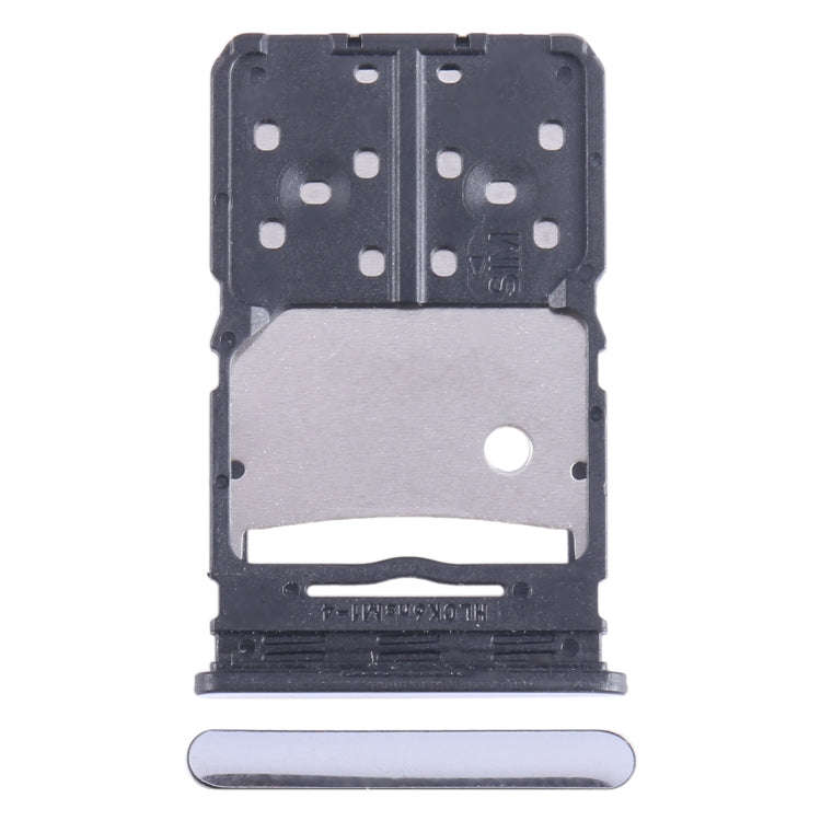 For Tecno Camon 20 Pro SIM Card Tray + Micro SD Card Tray (Silver)