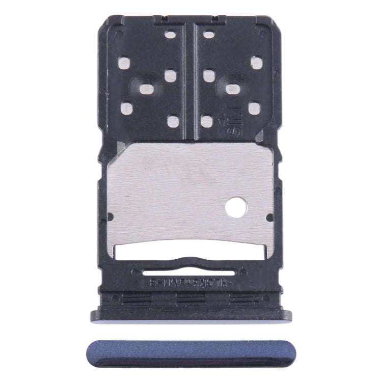 For Tecno Camon 20 Pro 5G CK6 SIM Card Tray + Micro SD Card Tray (Blue)