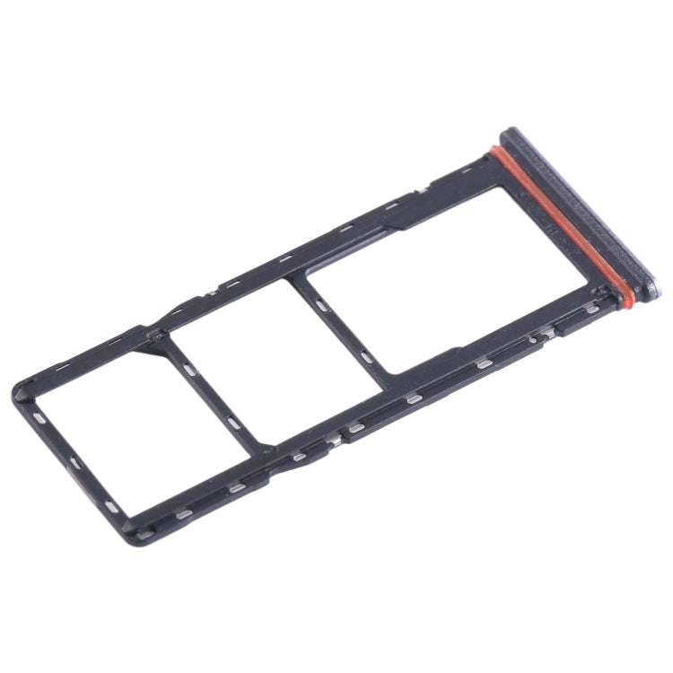 For Infinix Hot 10i X659B SIM Card Tray + SIM Card Tray + Micro SD Card Tray (Purple)