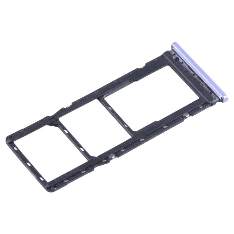 For Infinix Smart 6 X6511B SIM Card Tray + SIM Card Tray + Micro SD Card Tray (Purple)