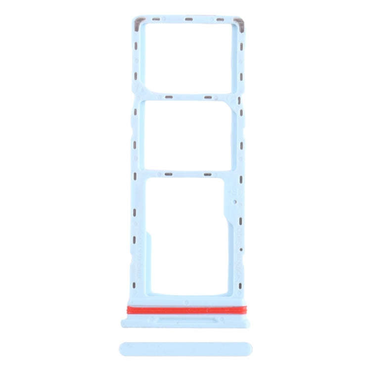 For Infinix Smart 6 HD X6512 SIM Card Tray + SIM Card Tray + Micro SD Card Tray (Baby Blue)