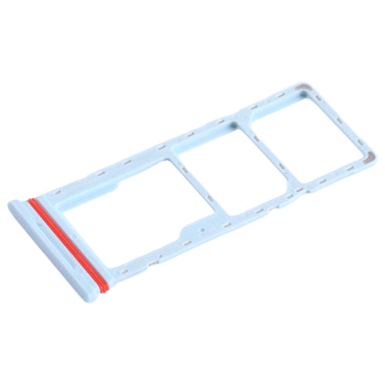 For Infinix Smart 6 HD X6512 SIM Card Tray + SIM Card Tray + Micro SD Card Tray (Baby Blue)