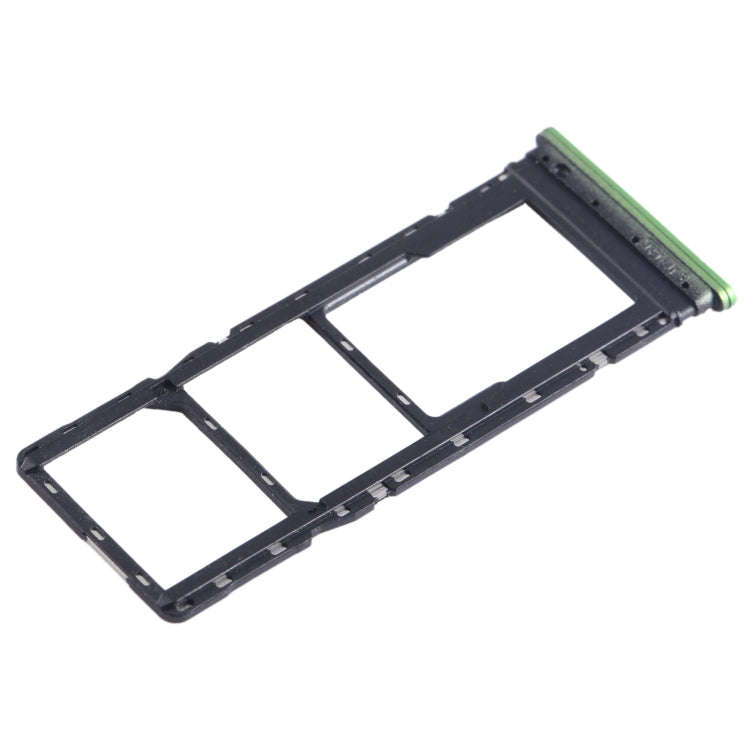 For Infinix Hot 12 X6817 SIM Card Tray + SIM Card Tray + Micro SD Card Tray (Green)