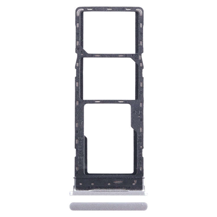 For Infinix Hot 20 X6826 SIM Card Tray + SIM Card Tray + Micro SD Card Tray (White)