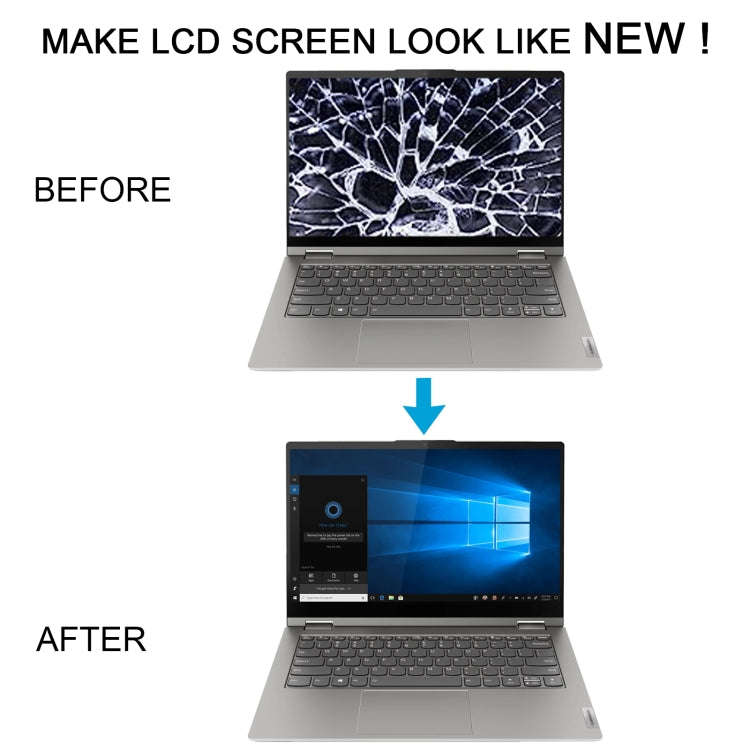 LCD Screen Digitizer Full Assembly with Frame for Lenovo Yoga 14cITL 2021 (Black)