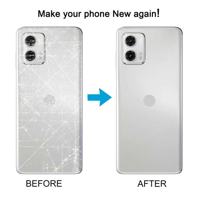 For Motorola Moto G73 Original Battery Back Cover(Blue)