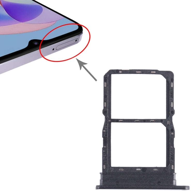 For Honor Play 40 Plus SIM + SIM Card Tray (Black)