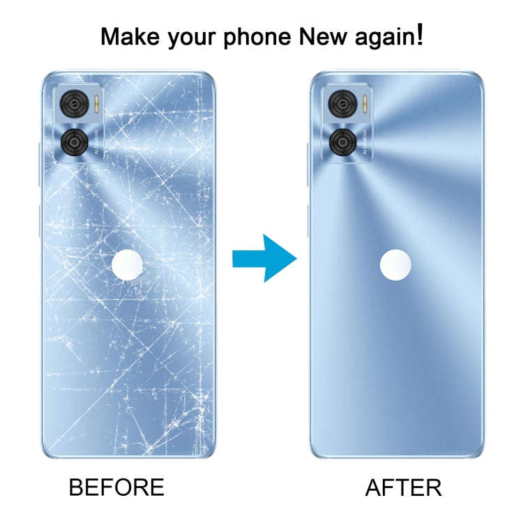 For Motorola Moto E22i Original Battery Back Cover(Deep Blue)