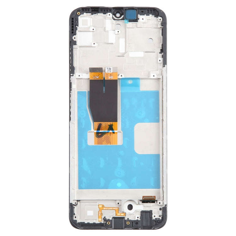 For T-Mobile REVVL 6X Pro 5G LCD Screen Digitizer Full Assembly with Frame (Black)