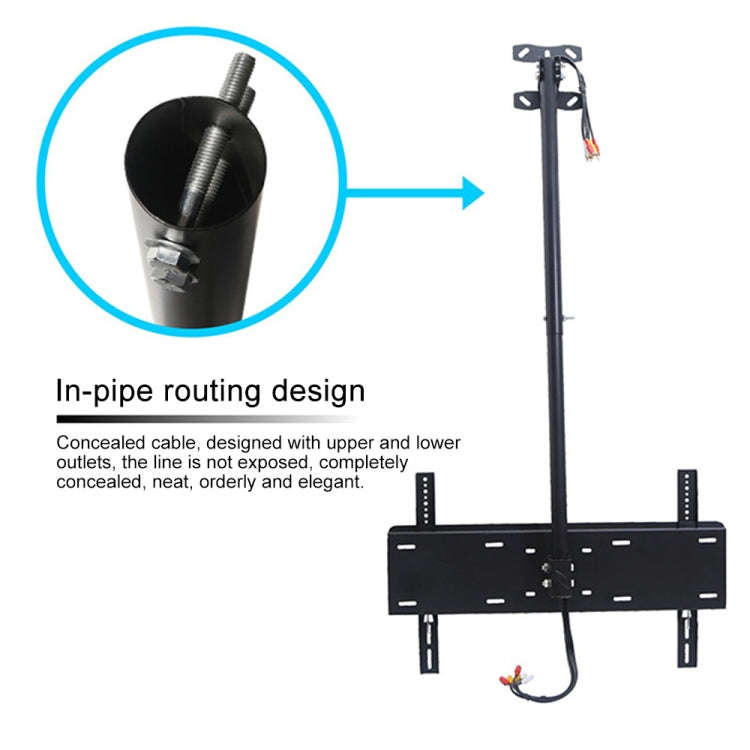 32-70 inch Universal Height & Angle Adjustable LCD TV Wall-mounted Ceiling Dual-use Bracket, Retr...