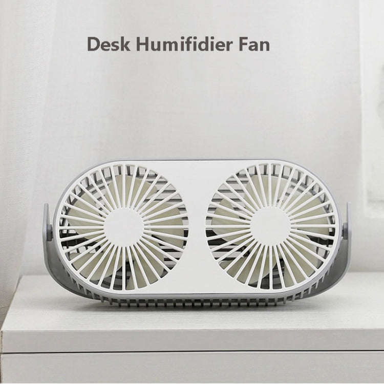 Small Bean Desktop Desktop Double Leaf Usb Mini Fan(Green)