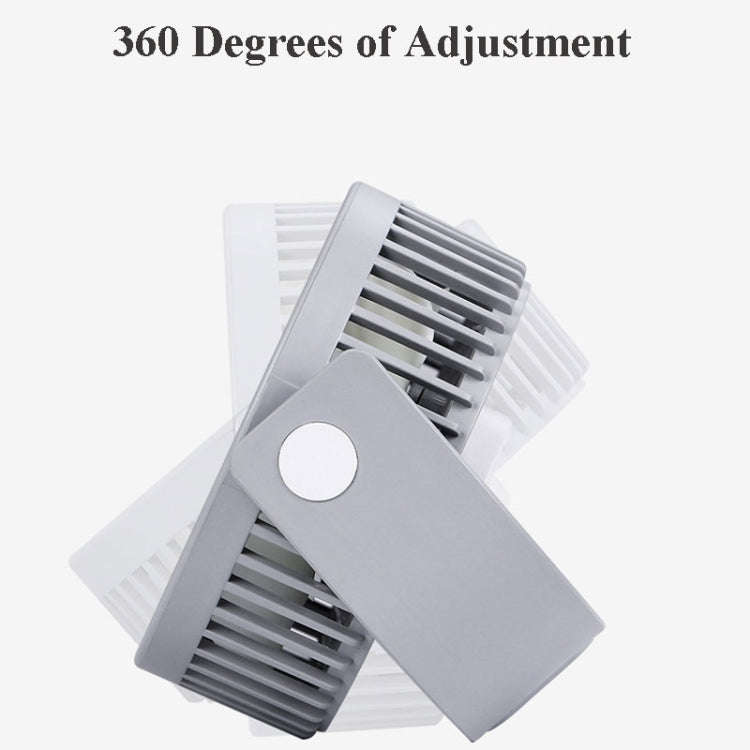 Small Bean Desktop Desktop Double Leaf Usb Mini Fan(Pink)
