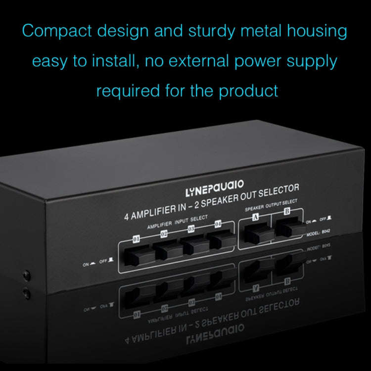 4 Input 2 Output Power Amplifier And Speaker Switcher Speaker Switch Splitter Comparator 300W Per...