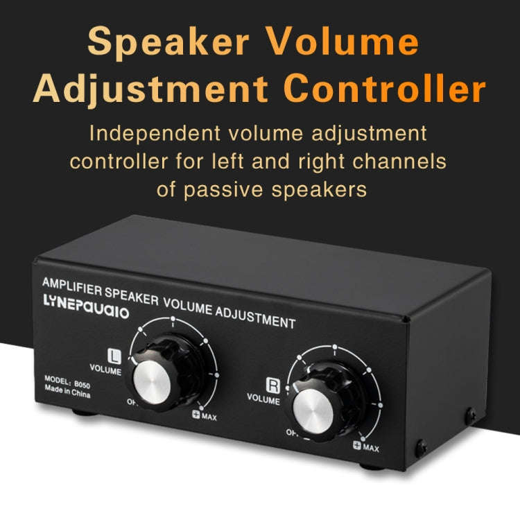 B050  Passive Speaker Volume Adjustment Controller,  Left And Right Channel Independent Volume Ad...
