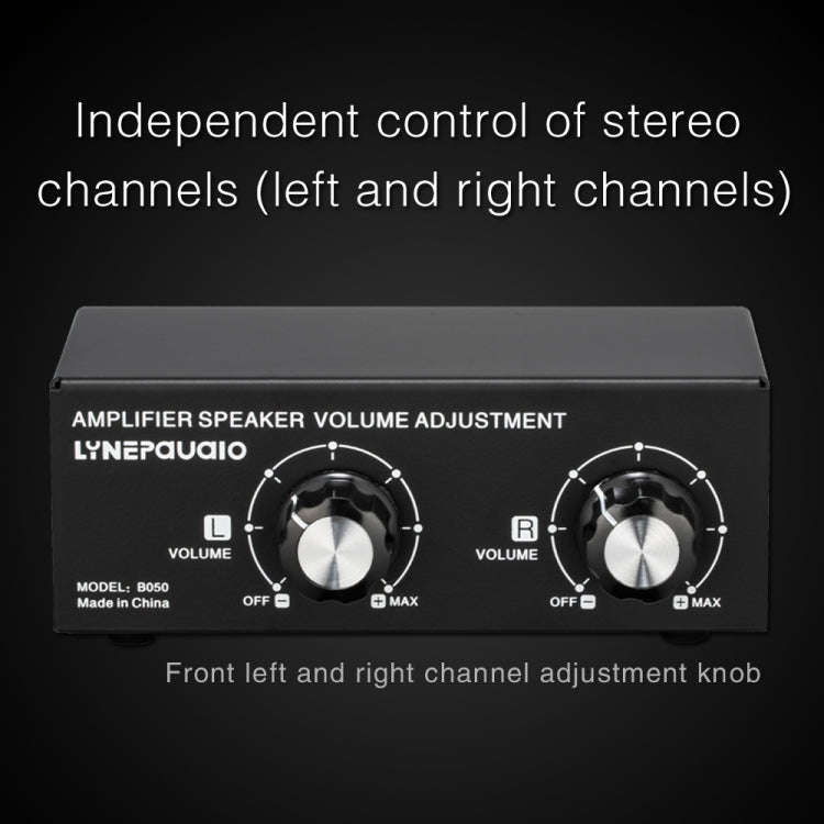 B050  Passive Speaker Volume Adjustment Controller,  Left And Right Channel Independent Volume Ad...
