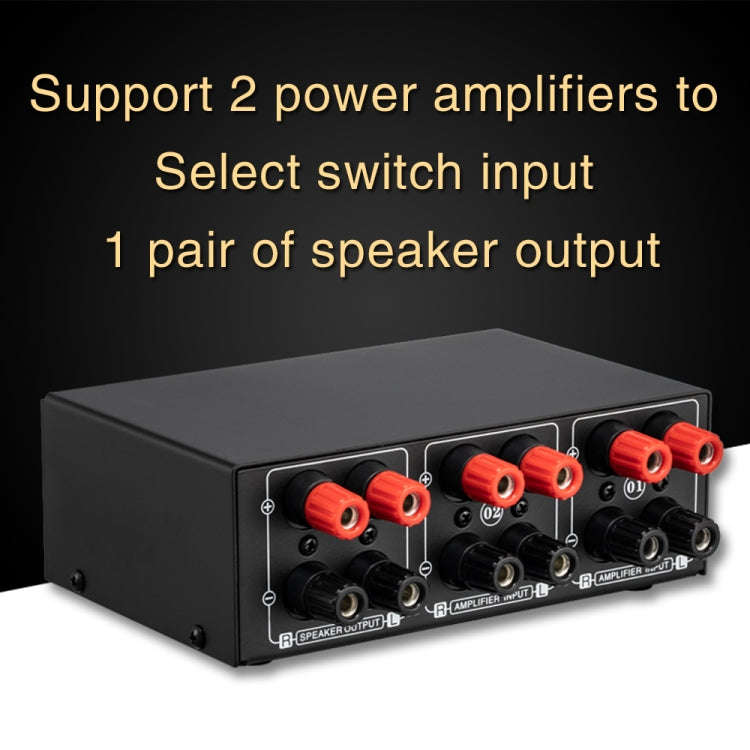 B051 2 Input And 1 Output Power Amplifier And Speaker Selection Switcher Output With Volume Adjus...