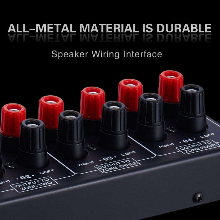1 In And 4 Out Amplifier Sound Speaker Distributor, 4-Area Sound Source, Signal Distribution Pane...
