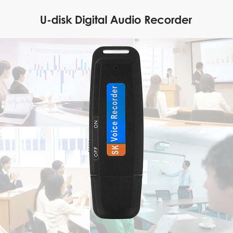 SK001 Professional Rechargeable U-Disk Portable USB Digital Audio Voice Recorder Pen Support TF C...