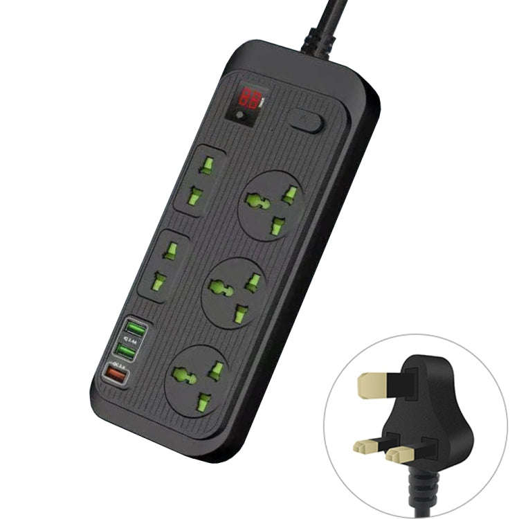 T17 3000W High-power 24-hour Amart Timing Socket QC3.0 USB Fast Charging Power Strip Cable Length...