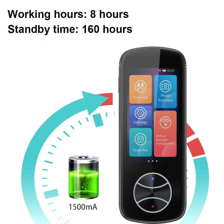 V10 3.0 inch Touch Screen Smart Translator 107 Languages with Offline Translation / Photo Transla...
