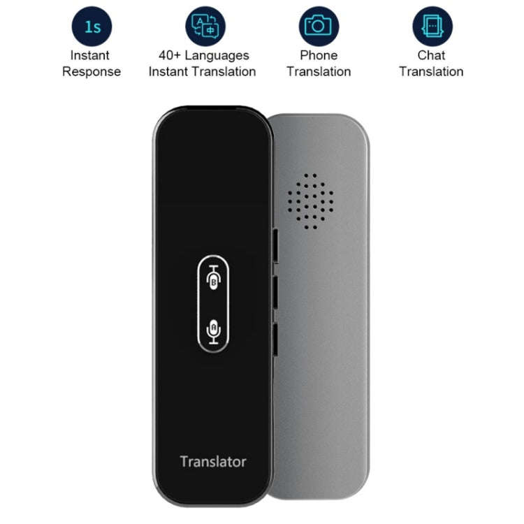 G6X Smart Real Time Voice Translator 40 Languages for Android IOS and Smartphone(Gray)