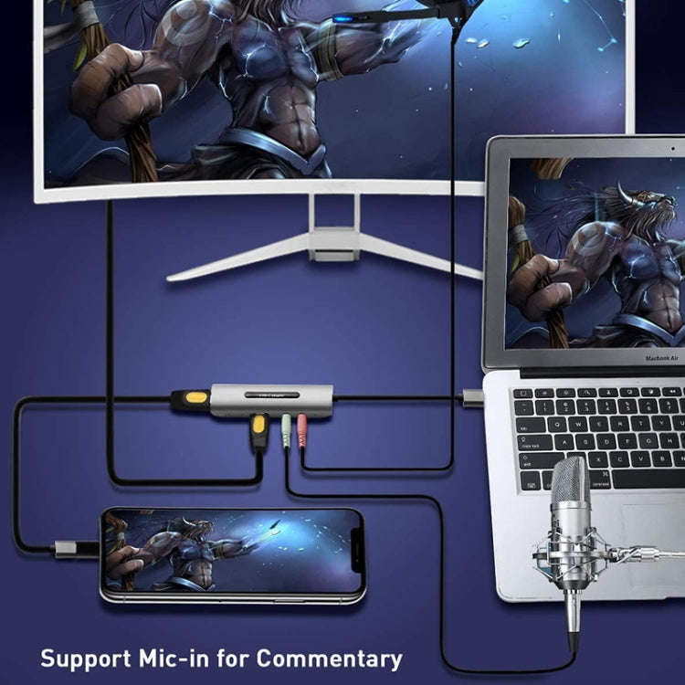 Z39A HDMI / F + Microphone HDMI / F + Audio + USB 4K Capture Card, Support Windows Android Linux ...