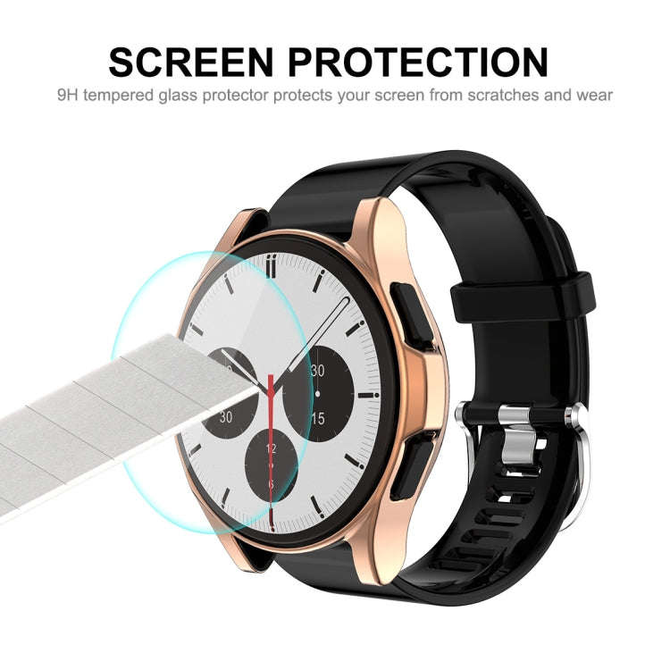 For Samsung Galaxy Watch4 Classic 42mm ENKAY Hat-Prince Full Coverage Electroplate Soft Case TPU ...