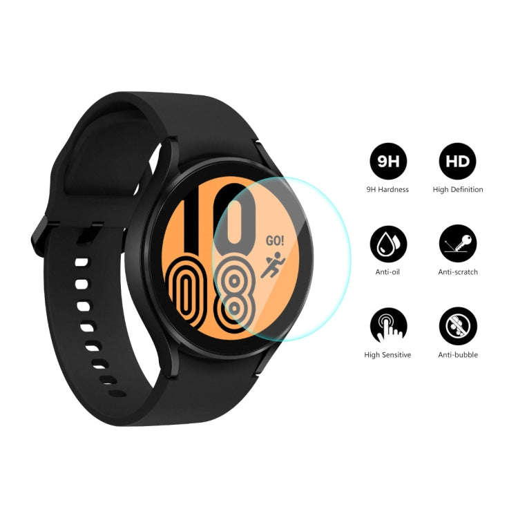5 PCS For Samsung Galaxy Watch4 40mm ENKAY Hat-Prince 0.2mm 9H 2.15D Curved Edge Tempered Glass S...