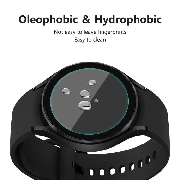2 PCS For Samsung Galaxy Watch4 44mm ENKAY Hat-Prince 0.2mm 9H 2.15D Curved Edge Tempered Glass S...