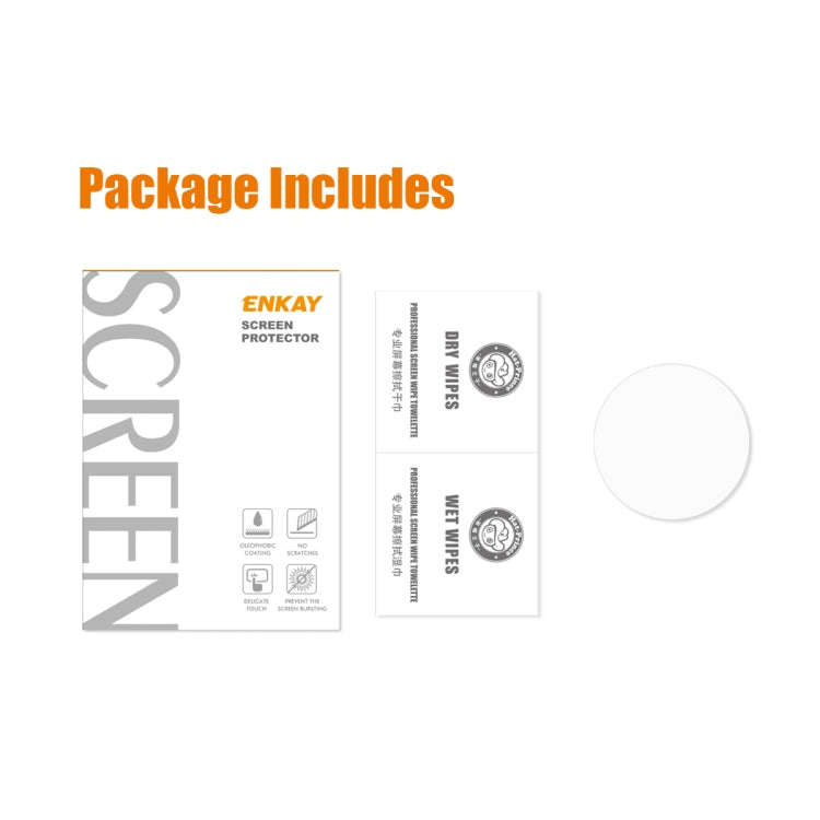 1 PCS For Samsung Galaxy Watch4 Classic 46mm ENKAY Hat-Prince 0.2mm 9H 2.15D Curved Edge Tempered...