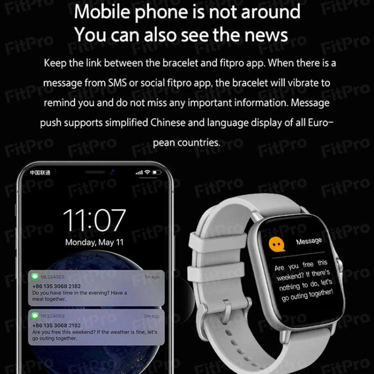 Y13S 1.69 inch Color Screen Smart Watch, IP67 Waterproof,Support Bluetooth Call/Heart Rate Monito...