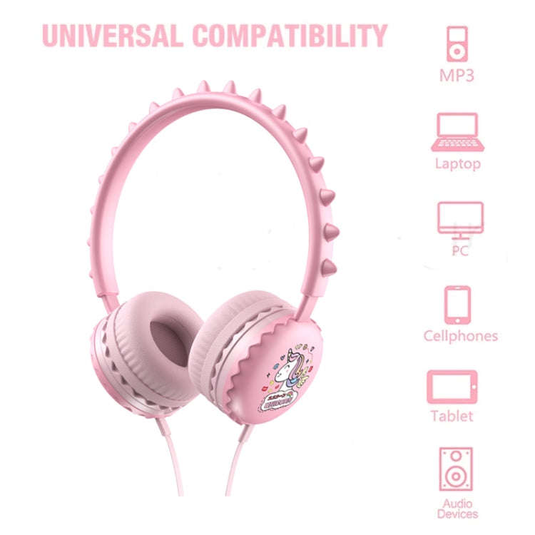 Y19 Cute Cartoon Stereo Music Wired Headphones with Microphone(Lucky Duck)