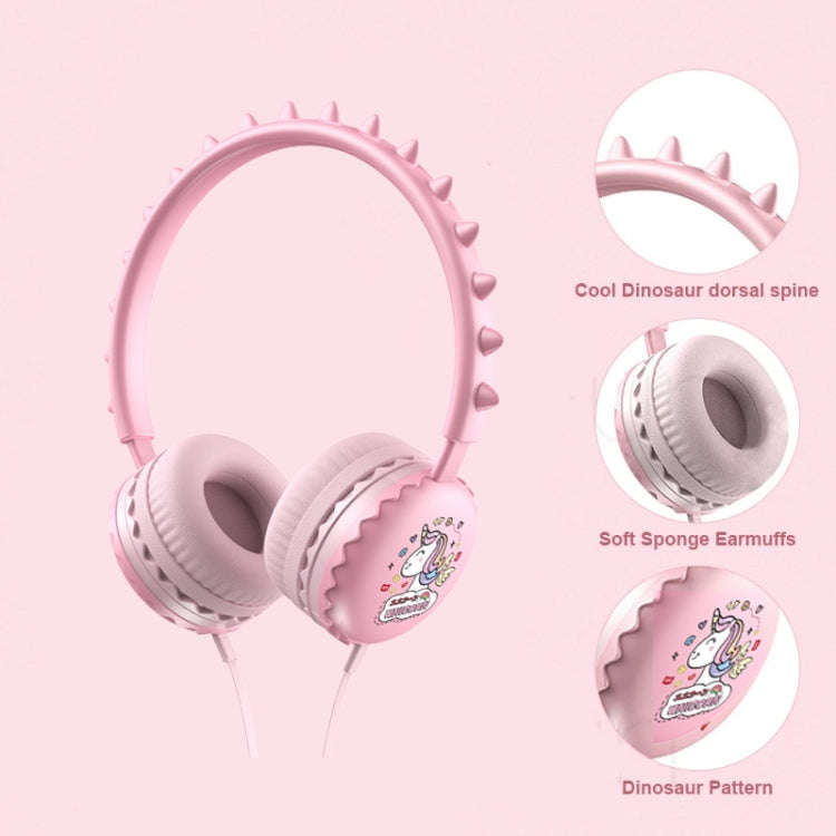 Y19 Cute Cartoon Stereo Music Wired Headphones with Microphone(Cute Rabbit)