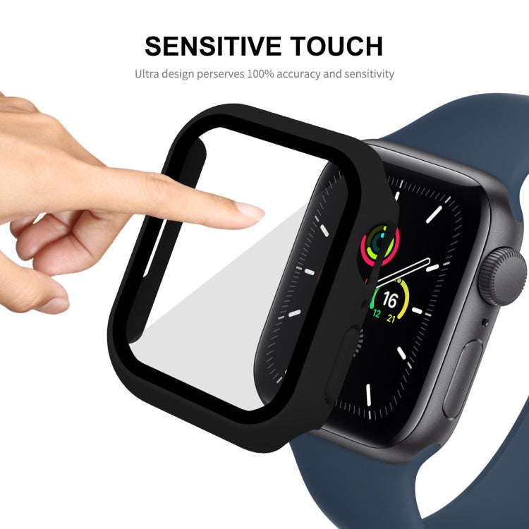 ENKAY Hat-Prince 2 in 1 PC Frame + 9H Tempered Glass Protector Full Coverage Case For Apple Watch...