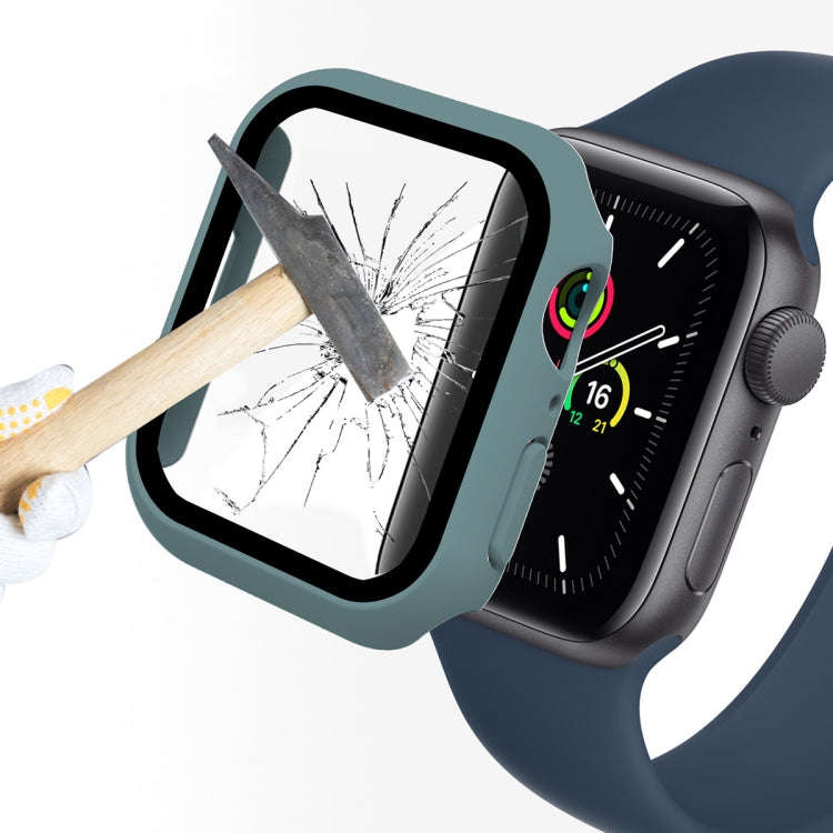 ENKAY Hat-Prince 2 in 1 PC Frame + 9H Tempered Glass Protector Full Coverage Case For Apple Watch...