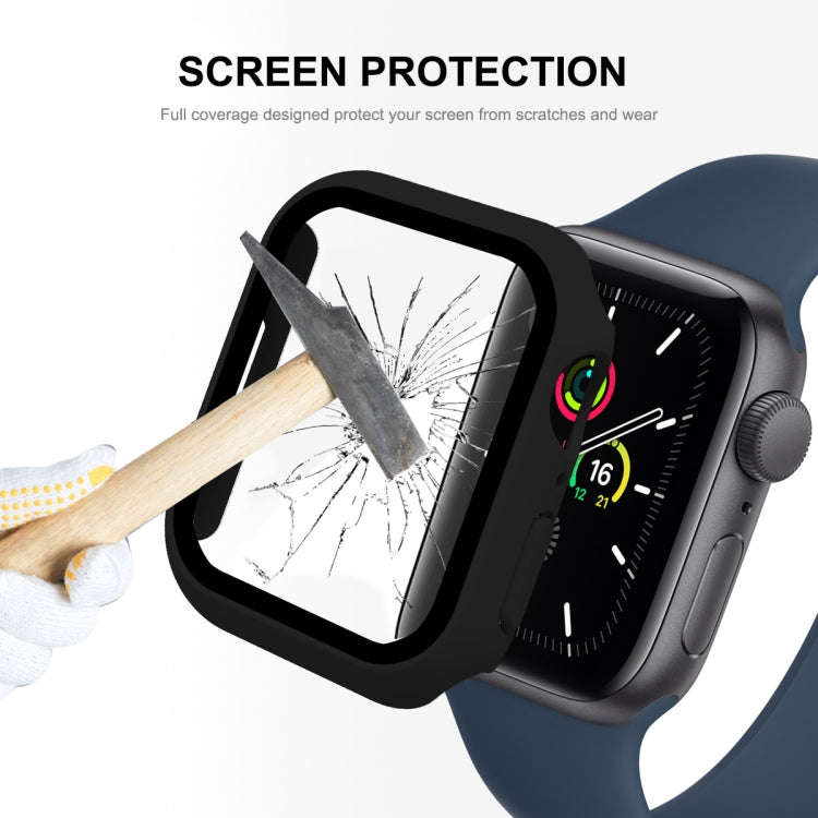ENKAY Hat-Prince 2 in 1 PC Frame + 9H Tempered Glass Protector Full Coverage Case For Apple Watch...