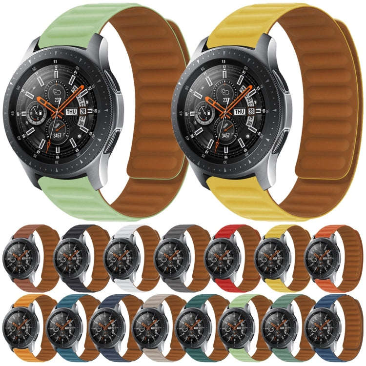 Silicone Magnetic Watch Band For Amazfit GTS 2 mini(Orange Red)