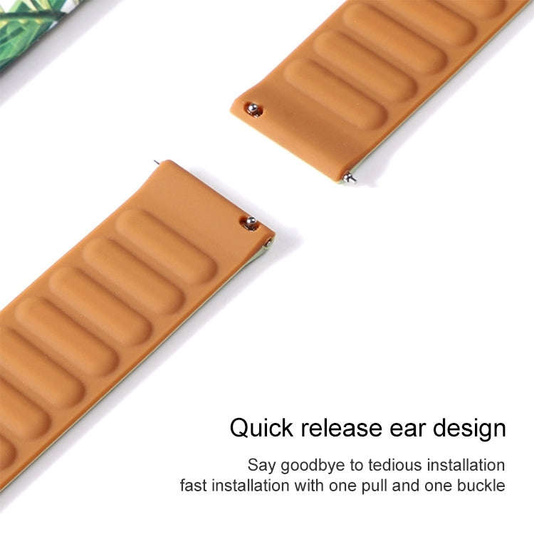 Silicone Magnetic Watch Band For Amazfit GTS 2 mini(Orange Red)