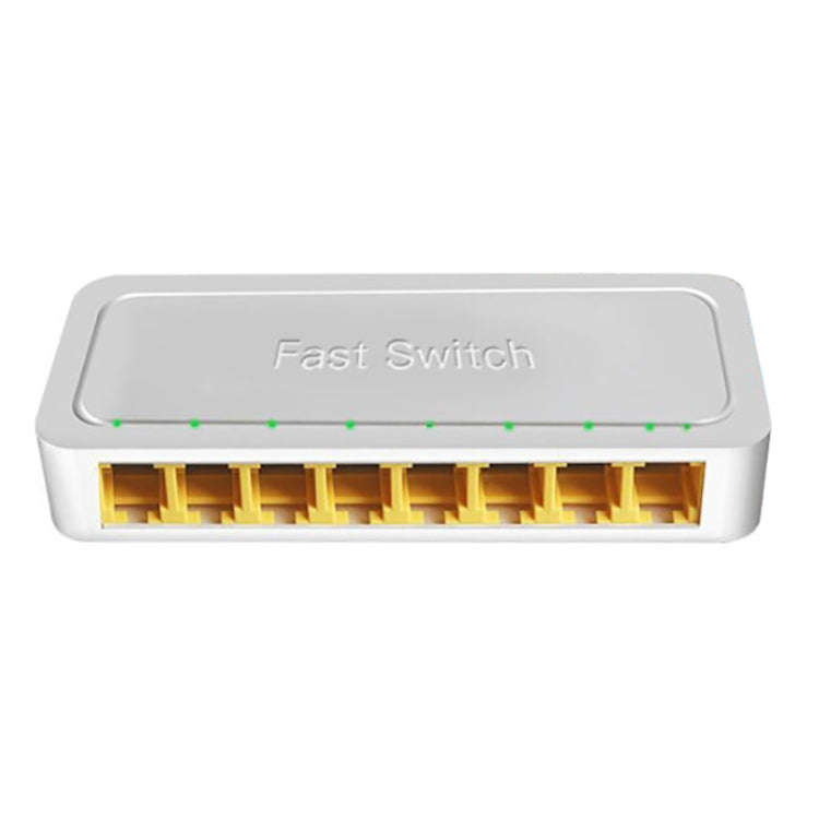 8-Ports 100M RJ45 Mini Switch Home Plug-and-Play Bypass Unmanaged Network Splitter for Bedroom Ne...