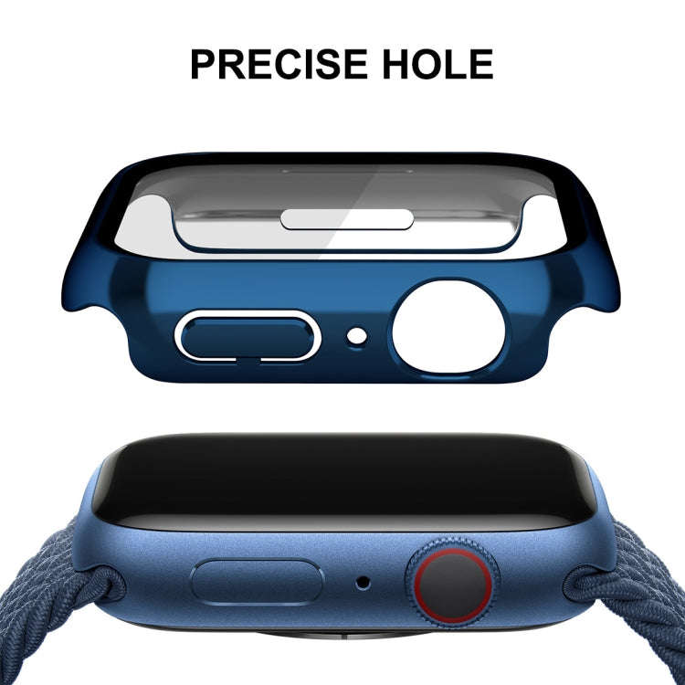 For Apple Watch Series 8 / 7 45mm ENKAY Hat-Prince 2 in 1 PC Frame + 9H Tempered Glass Case(Royal...