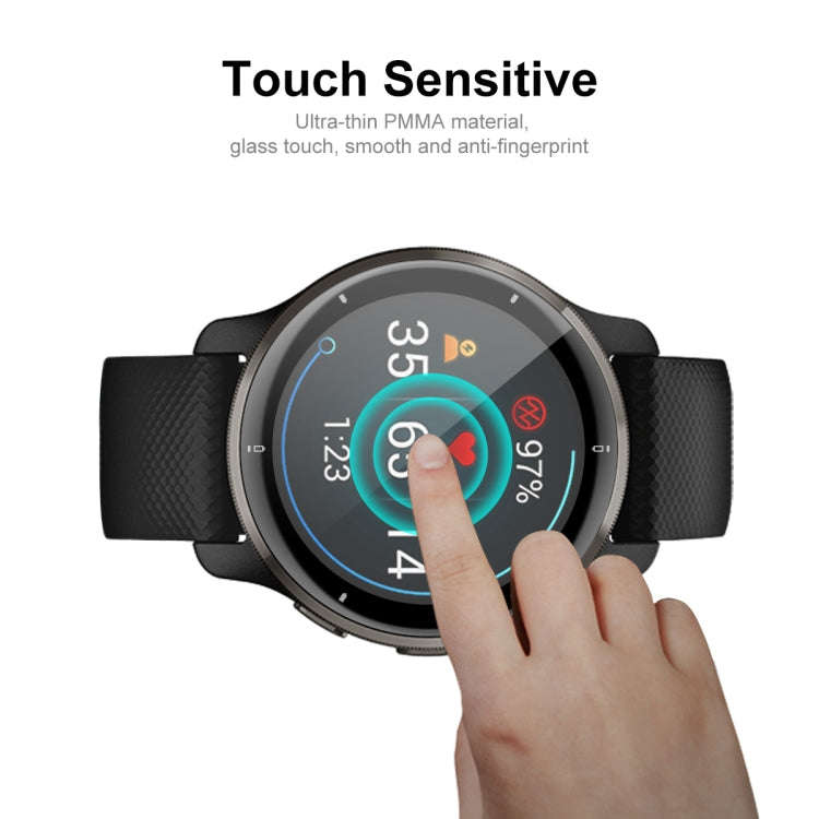 1 PC For Garmin Venu 2 Plus ENKAY Hat-Prince 3D Full Coverage Soft PC Edge + PMMA HD Protector Film