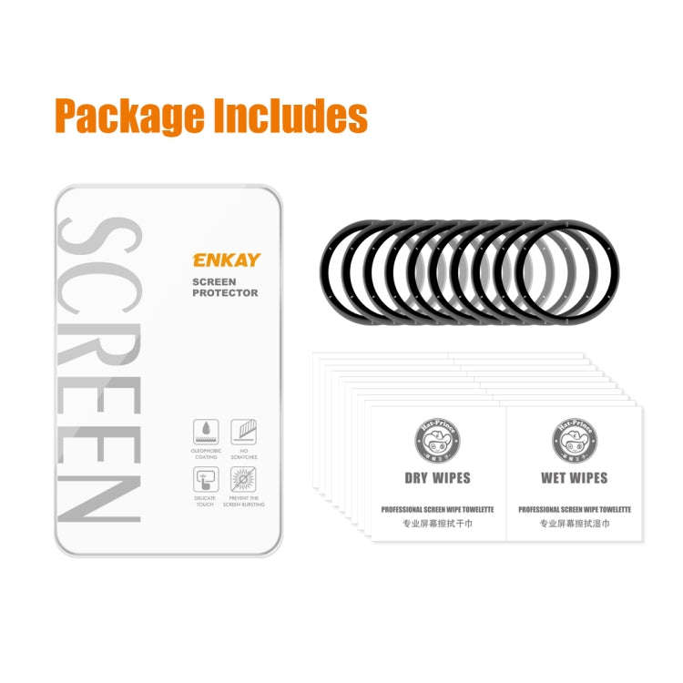 10 PCS For Garmin Venu 2 Plus ENKAY Hat-Prince 3D Full Coverage Soft PC Edge + PMMA HD Protector ...