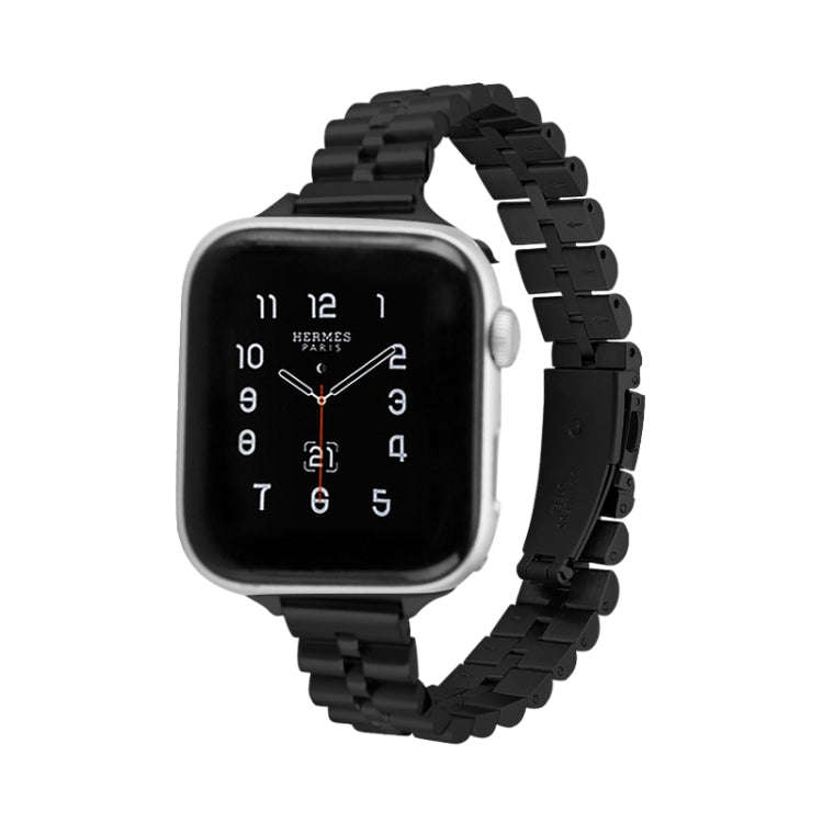 Half-Round Three-Bead Metal Watch Band For Apple Watch Ultra 49mm&Watch Ultra 2 49mm / Series 9&8...