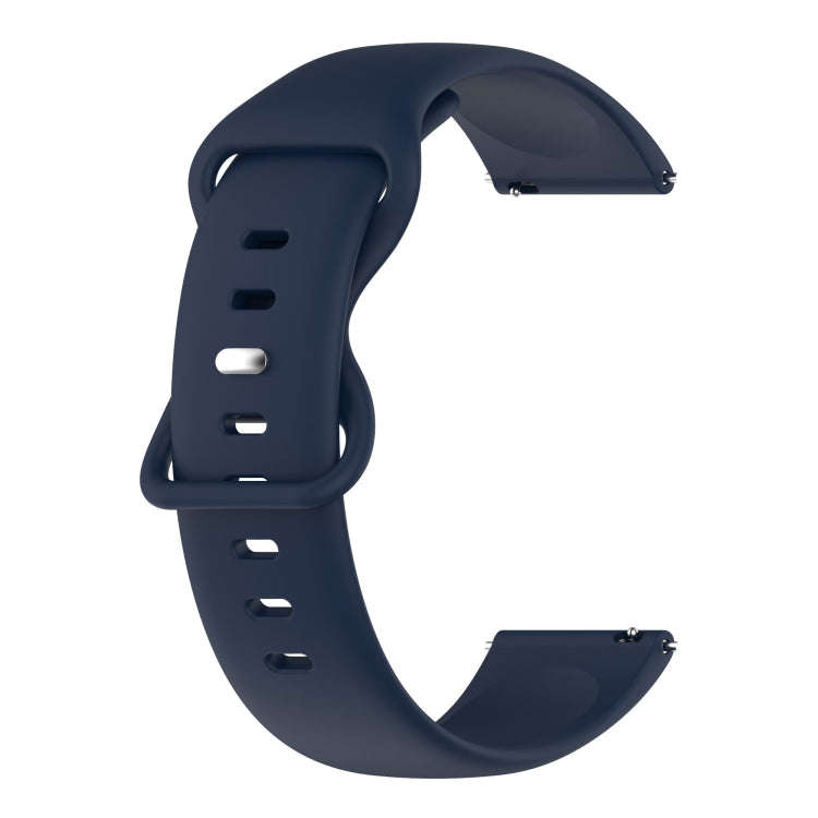 For Huawei Watch 3 22mm Solid Color Silicone Watch Band(Navy Blue)