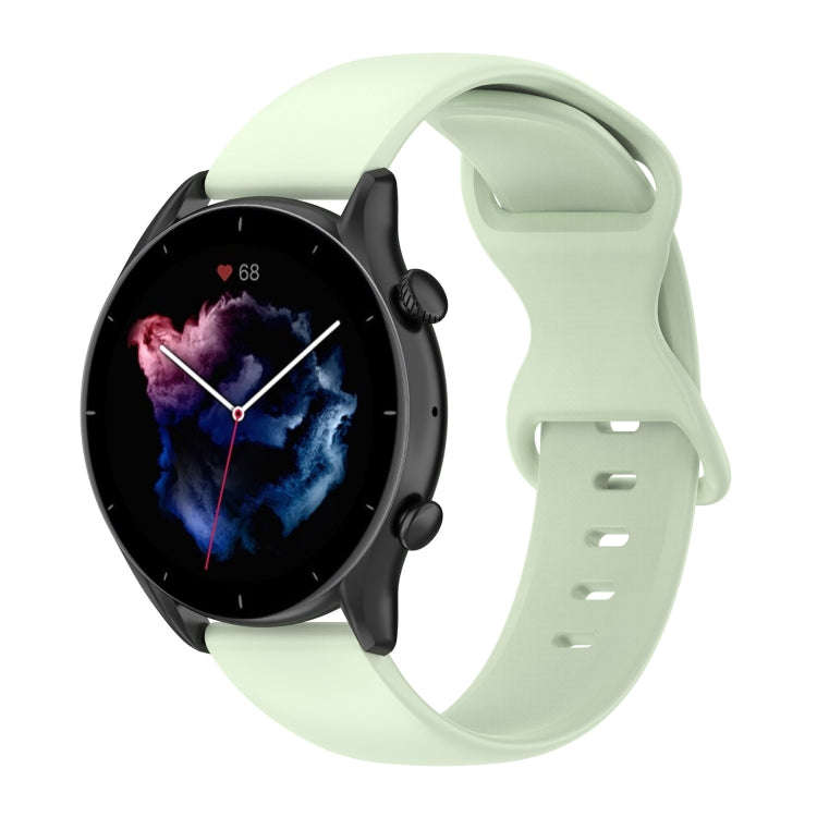 For Huawei Watch 3 22mm Solid Color Silicone Watch Band(Green)