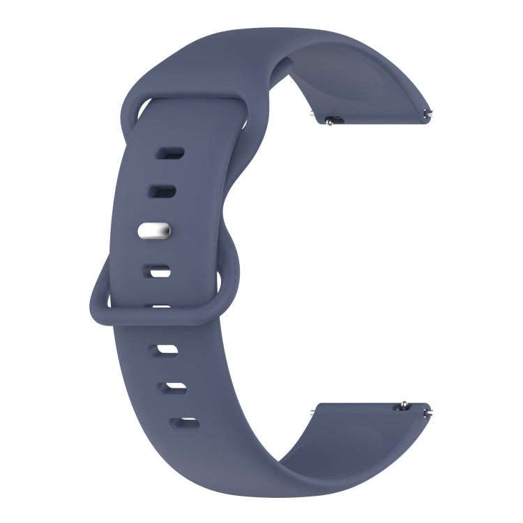 For Huawei Watch 3 Pro 22mm Solid Color Silicone Watch Band(Rock Cyan)