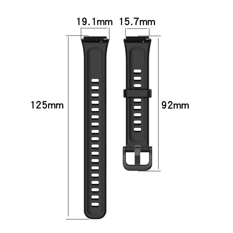 For Huawei Band 7 Solid Color Silicone Watch Band(Orange)
