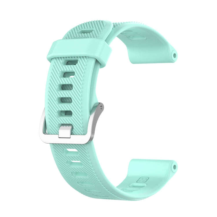 For Garmin Forerunner 745 22mm Twill Solid Color Silicone Watch Band(Water Duck)