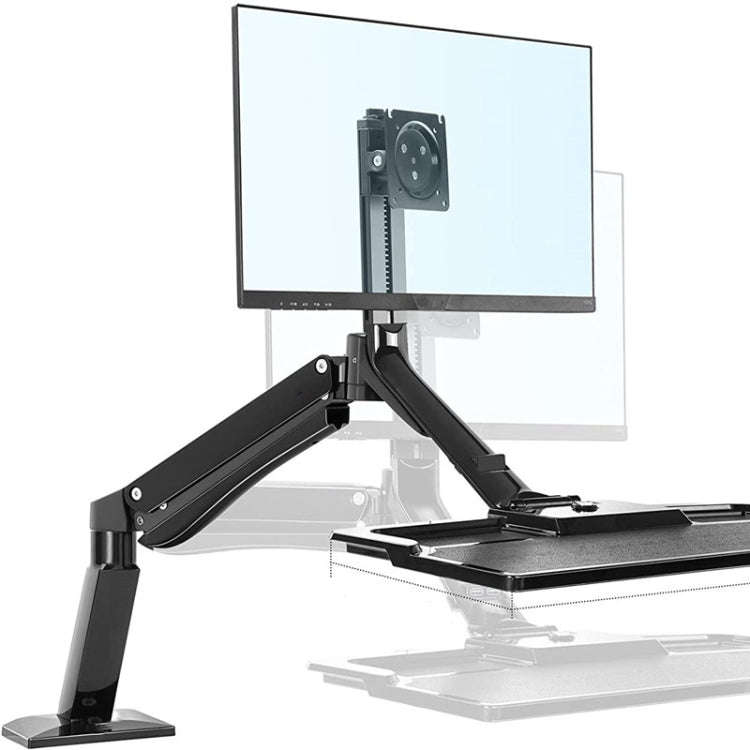 NORTH BAYOU NB40 Ergonomic Height Adjust Computer Stand Workstation 22-32 Inch Monitor Mount Brac...